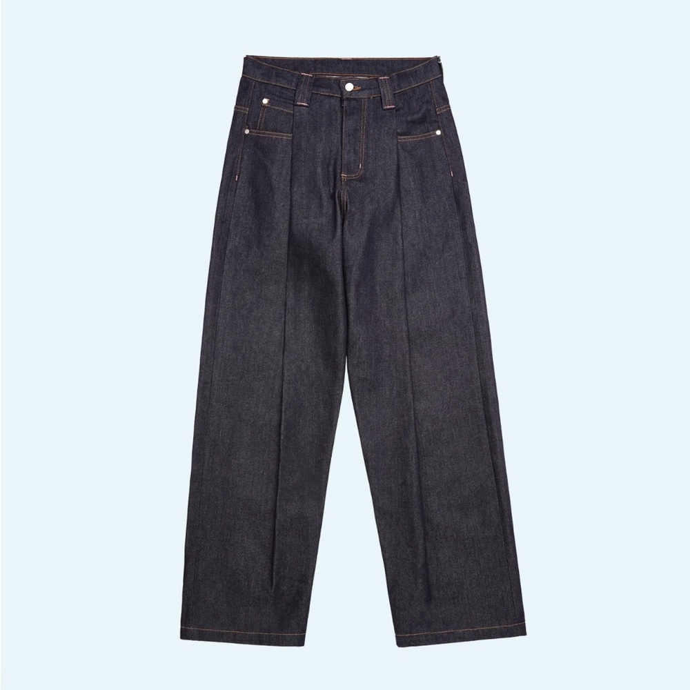 Men's Relaxed Fit Dark Blue Jeans